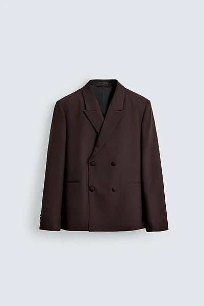 DOUBLE BREASTED BLAZER WITH WOOL
