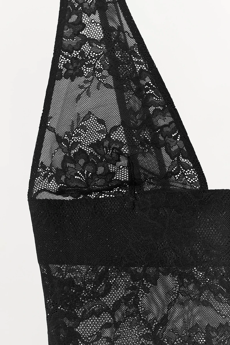 BODY AVEC POLYAMIDE ET DENTELLE