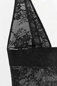 BODY AVEC POLYAMIDE ET DENTELLE