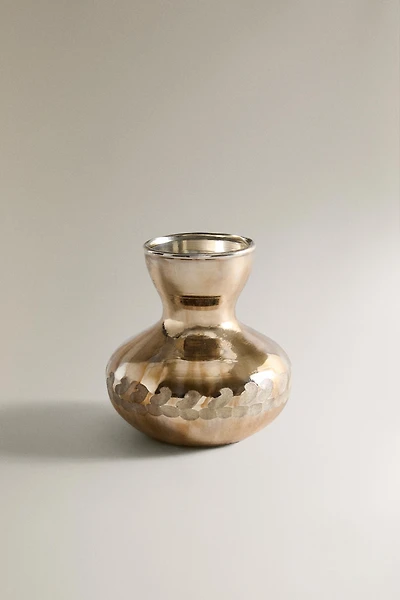 ANTIQUE GLASS CHRISTMAS MINI VASE