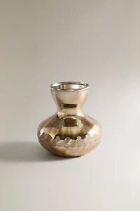 ANTIQUE GLASS CHRISTMAS MINI VASE