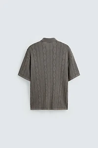 JACQUARD KNIT SHIRT