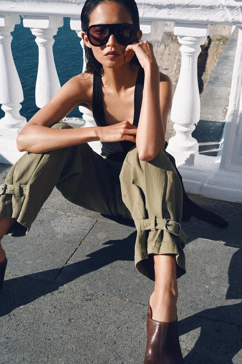 ZW COLLECTION BARREL CARGO PANTS