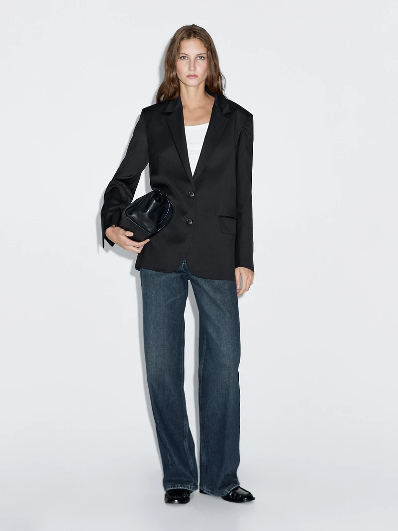 100% extra fine two-button blazer