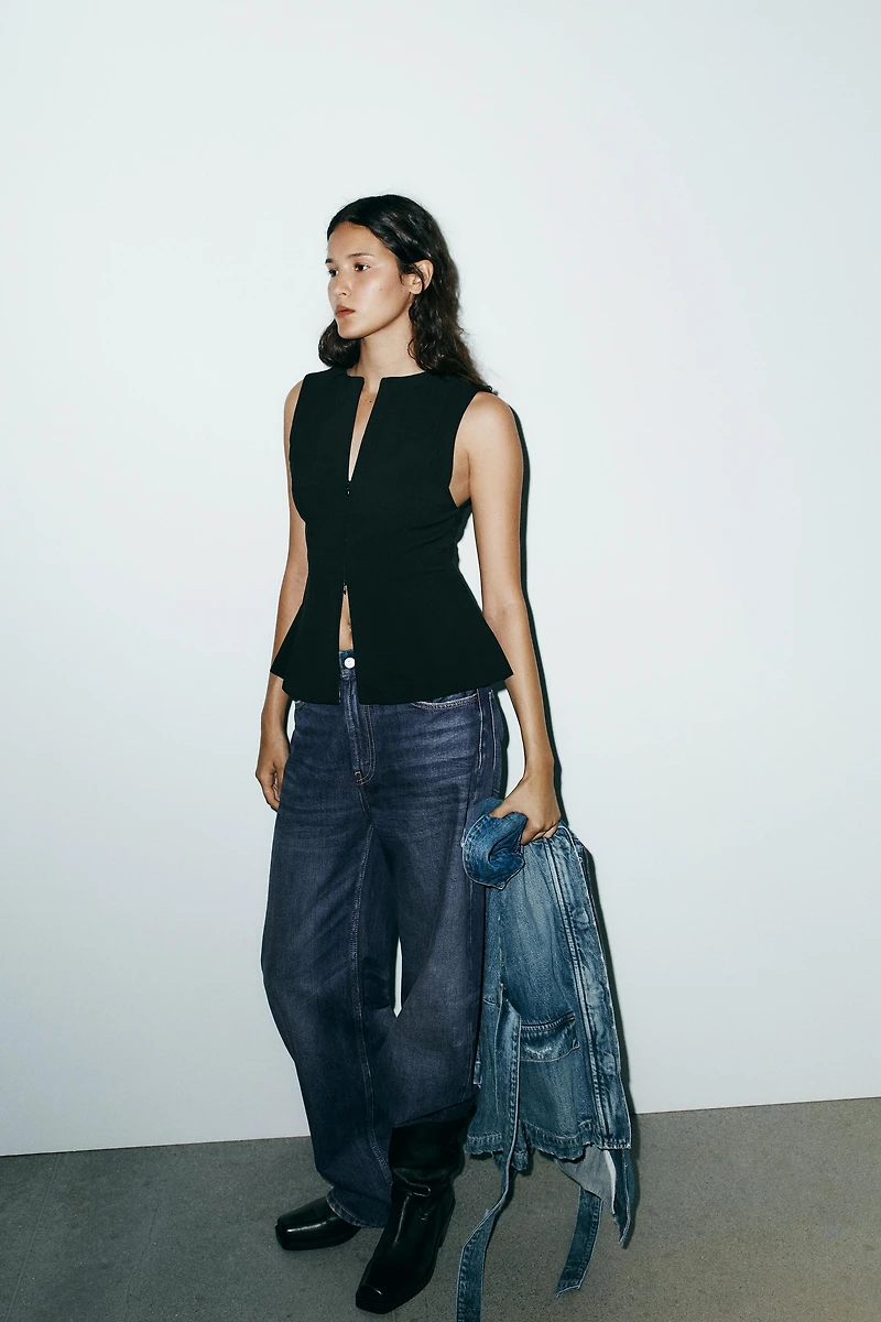 TOP CINTRÉ ZIP