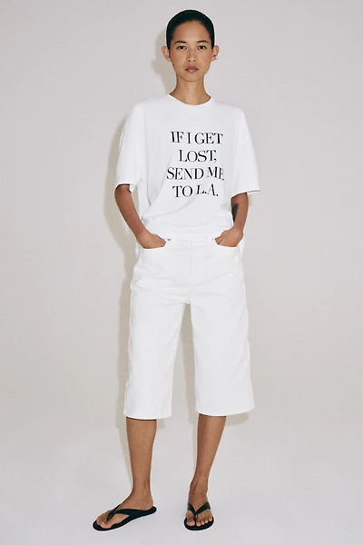SHORT SLEEVE TEXT T-SHIRT