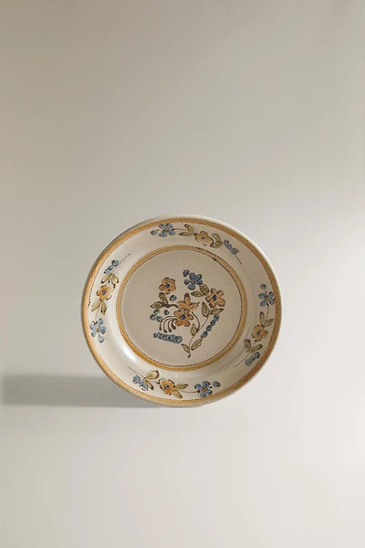 FLORAL TERRACOTTA SIDE PLATE
