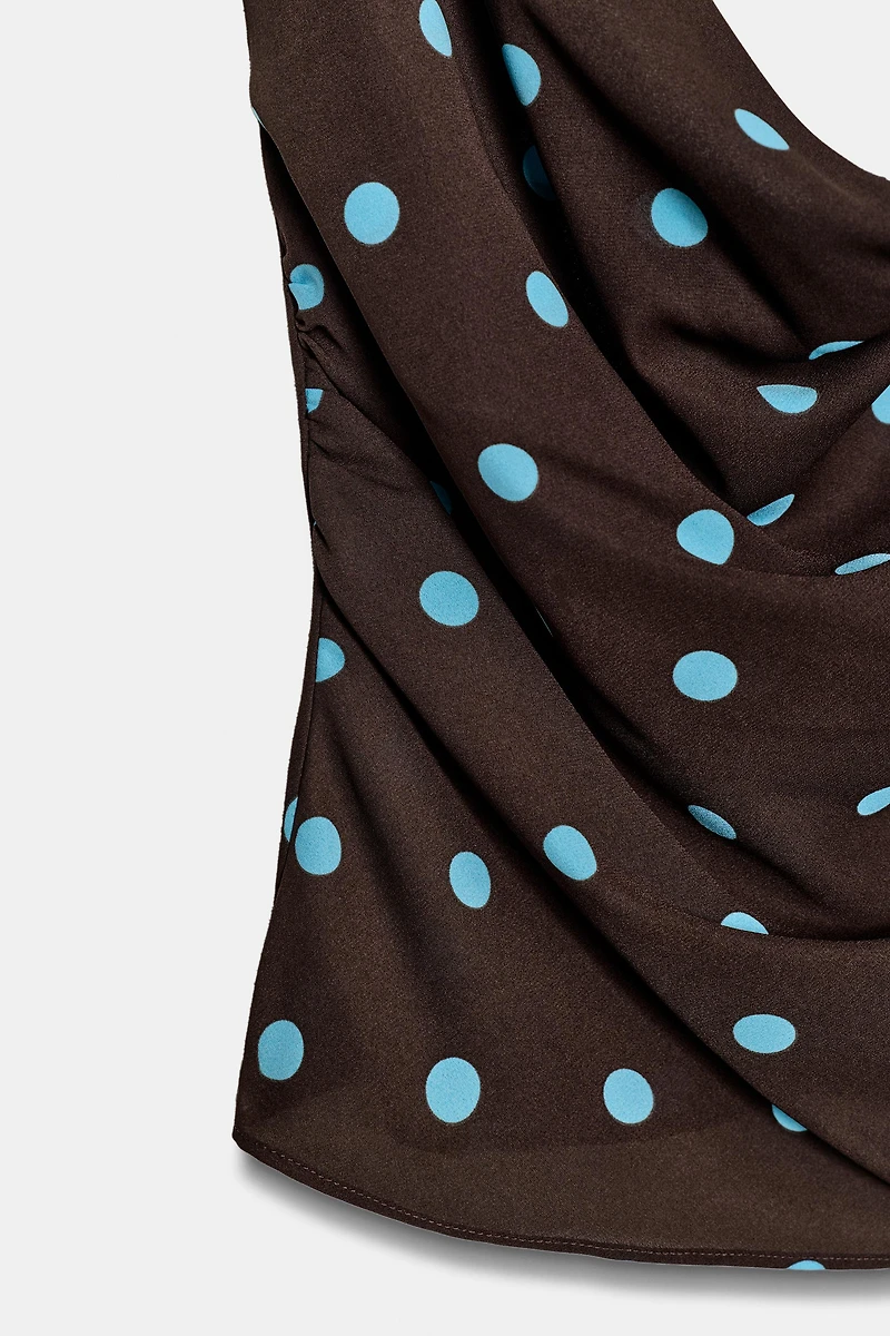 FLOWY POLKA DOT TOP