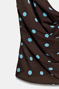 FLOWY POLKA DOT TOP