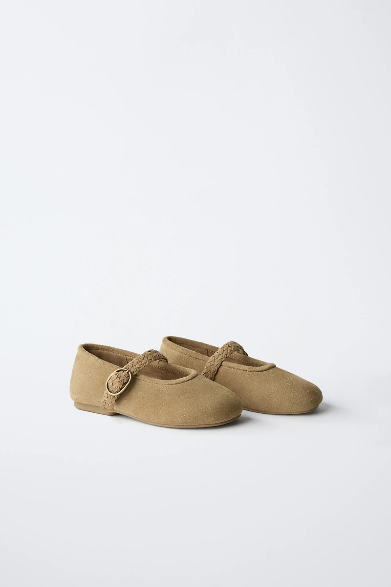 LEATHER BALLET FLATS