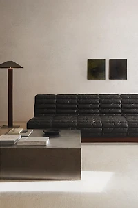 QUILTED LEATHER COUCH