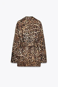 ZW COLLECTION ANIMAL PRINT JACQUARD BLAZER