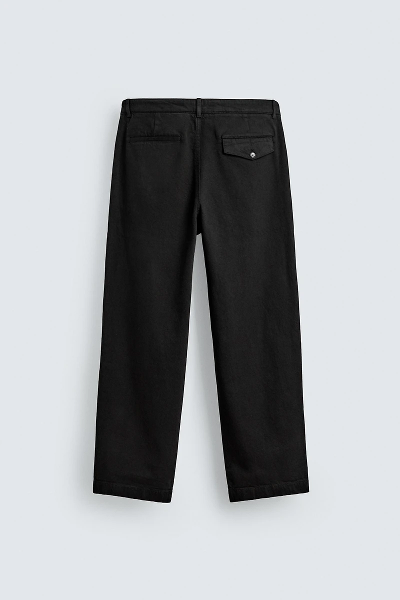 PLEATED RELAXED FIT PANTS
