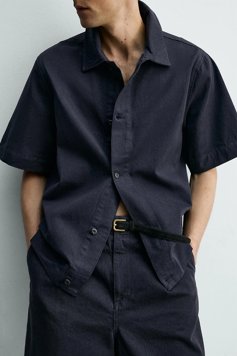 CHEMISE EN DENIM COUPE DÉCONTRACTÉE