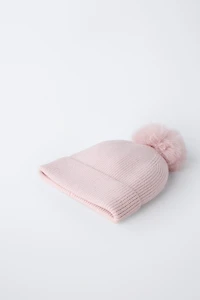 KNIT POMPOM HAT