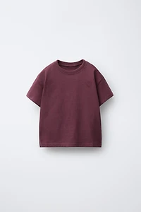 BASIC EMBROIDERED HEART T-SHIRT