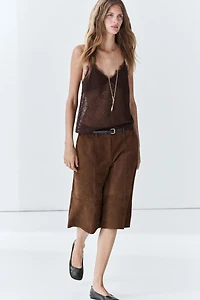Strappy lace detail top