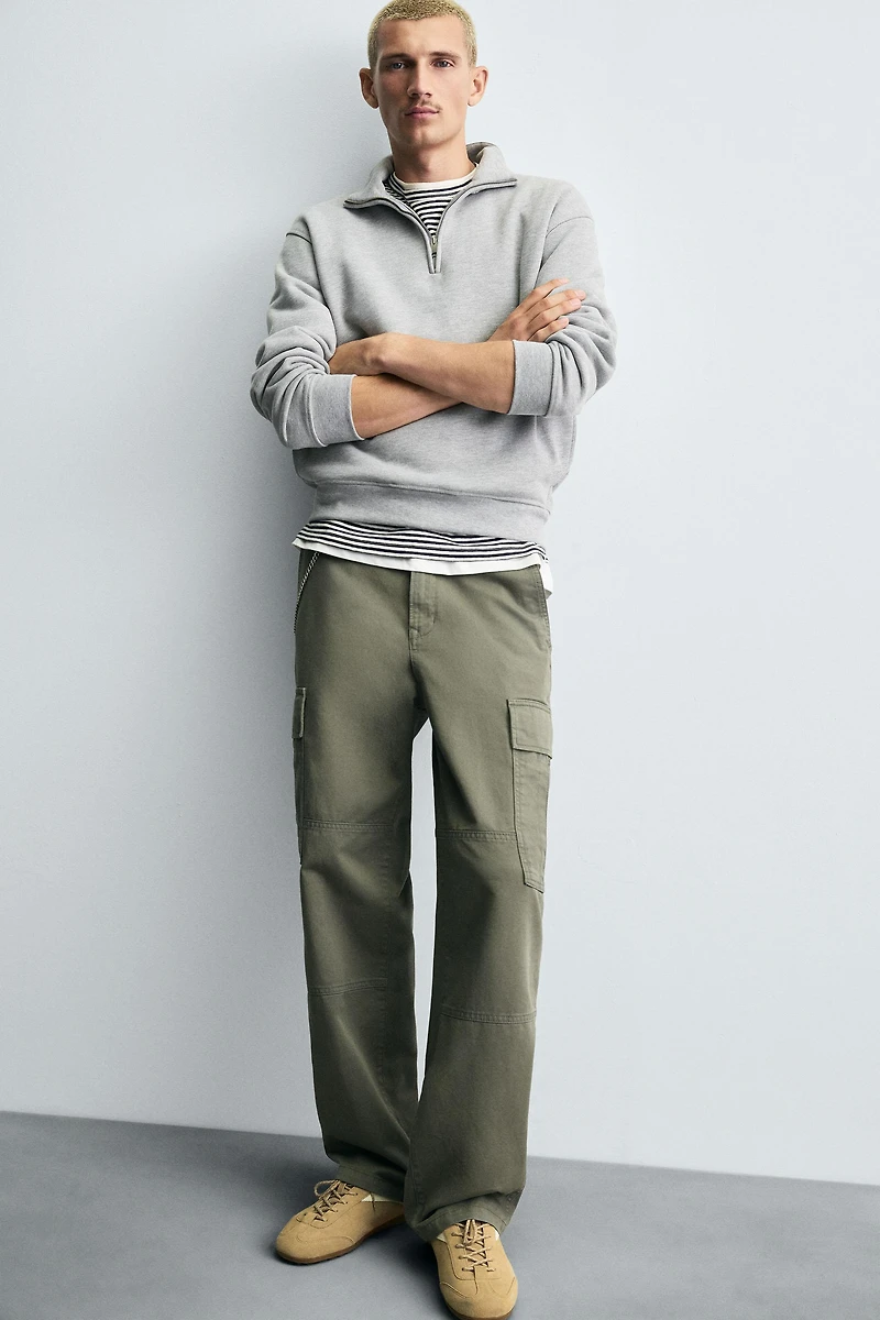STRAIGHT FIT CARGO PANTS