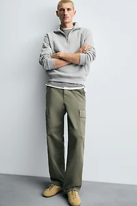 STRAIGHT FIT CARGO PANTS