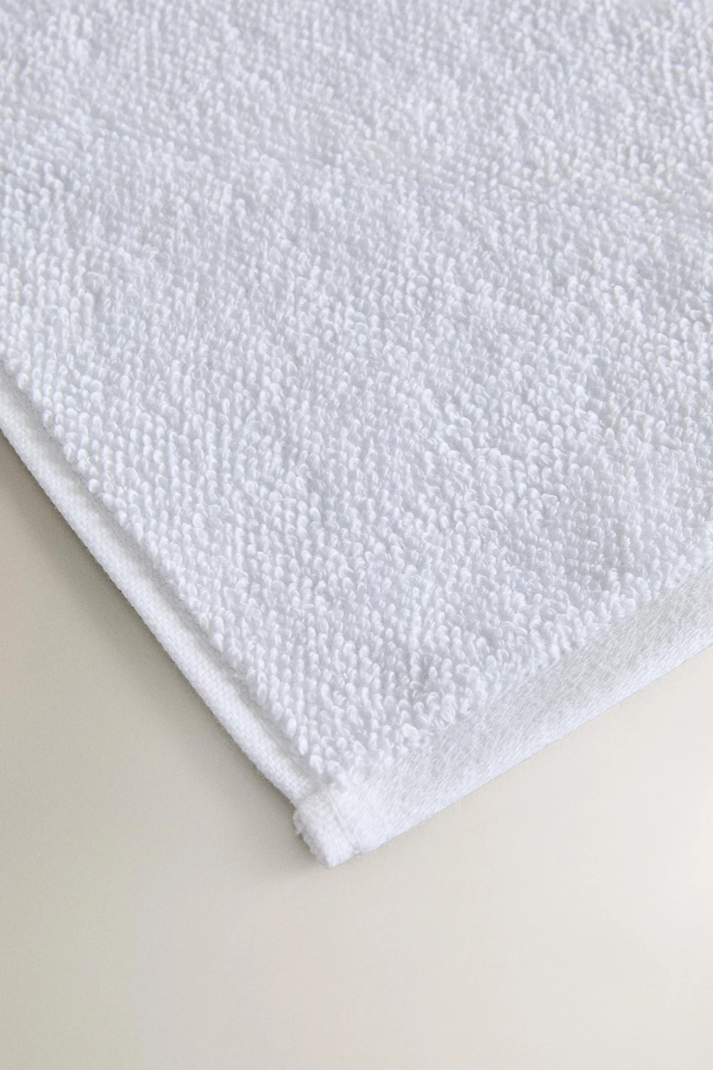SERVIETTE DE BAIN COTON POINT RIZ