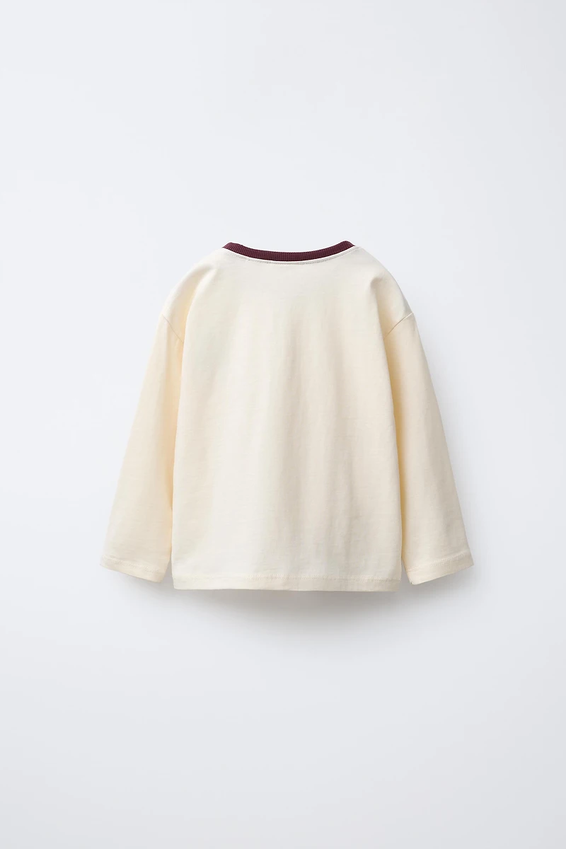 VARSITY BEAR EMBROIDERED T-SHIRT
