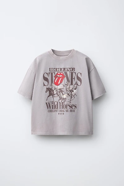 T-SHIRT EFFET DÉLAVÉ ROLLING STONES ©