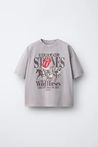 WASHED EFFECT ROLLING STONE © T-SHIRT