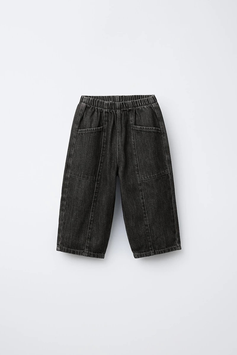 BALLOON JEANS WITH POCKETS