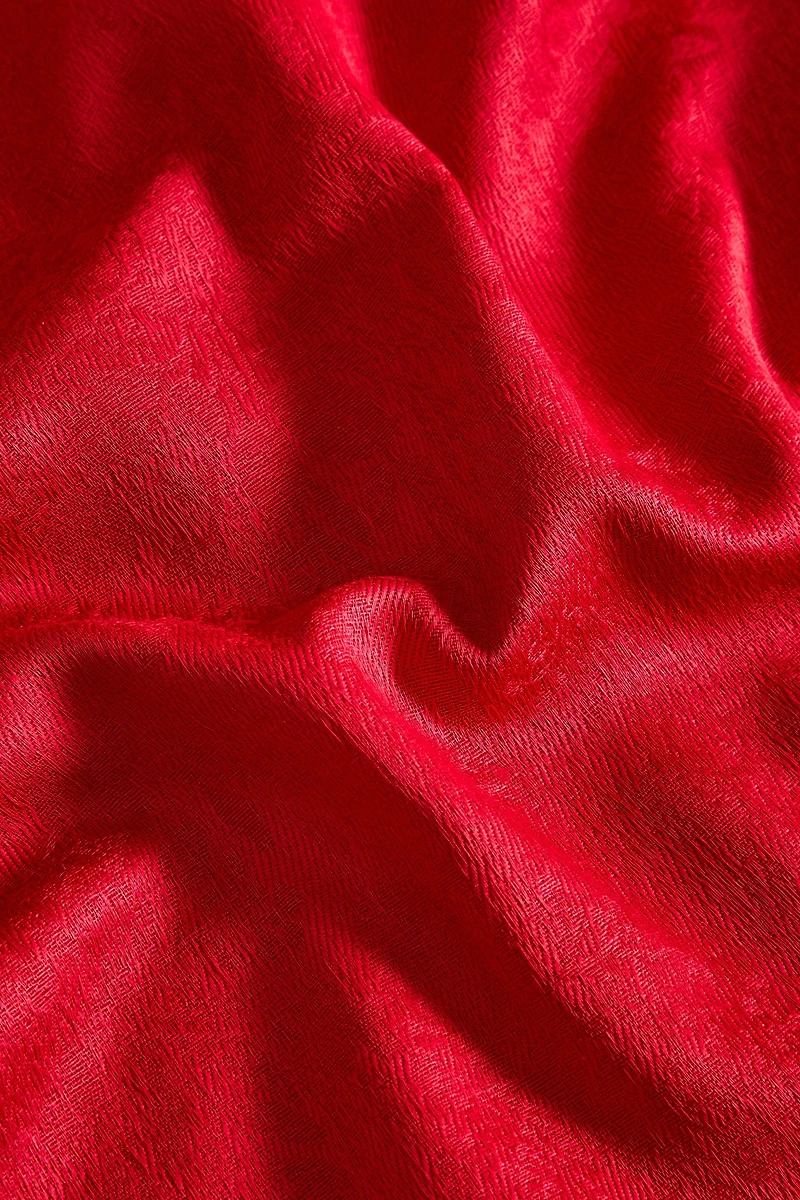 NAPPE COTON JACQUARD BRANCHES NOËL