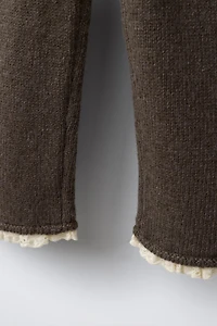 LACE TRIM KNIT CULOTTES