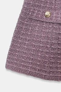 TEXTURED STRETCH BANDEAU TOP
