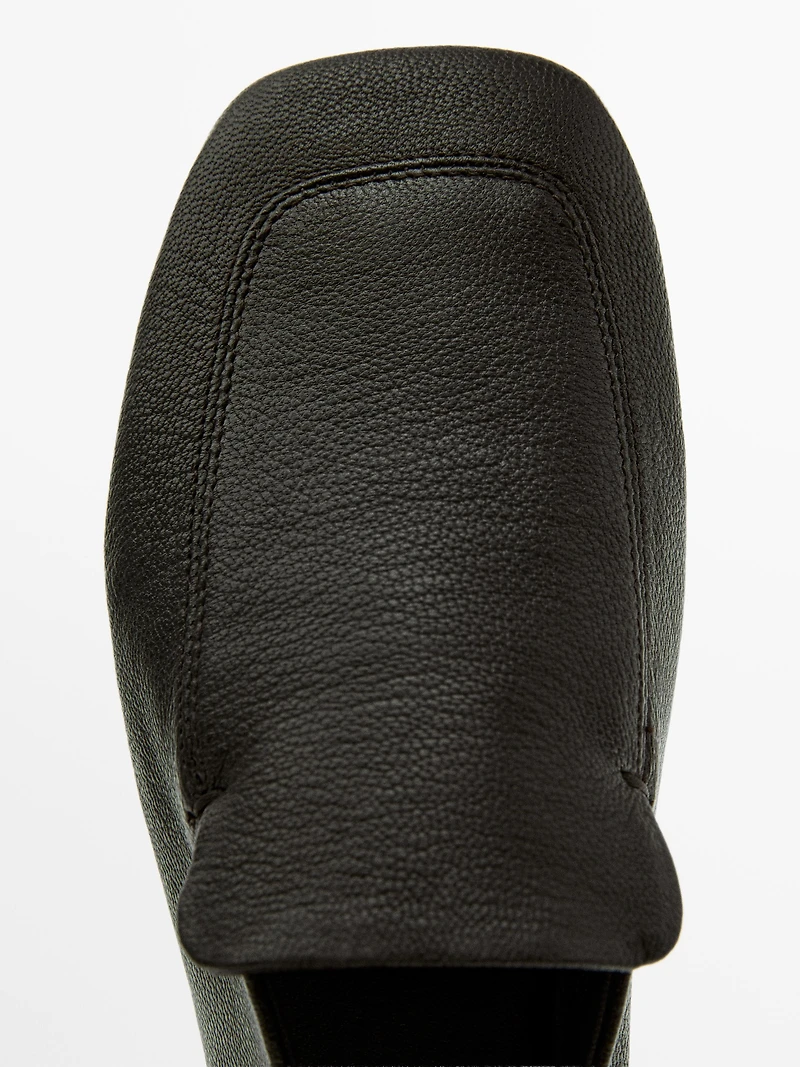Mocassins souples en cuir