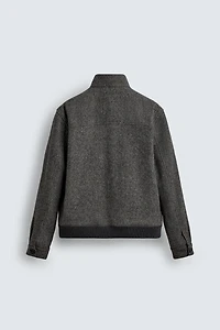 CONTRAST TEXTURED JACKET