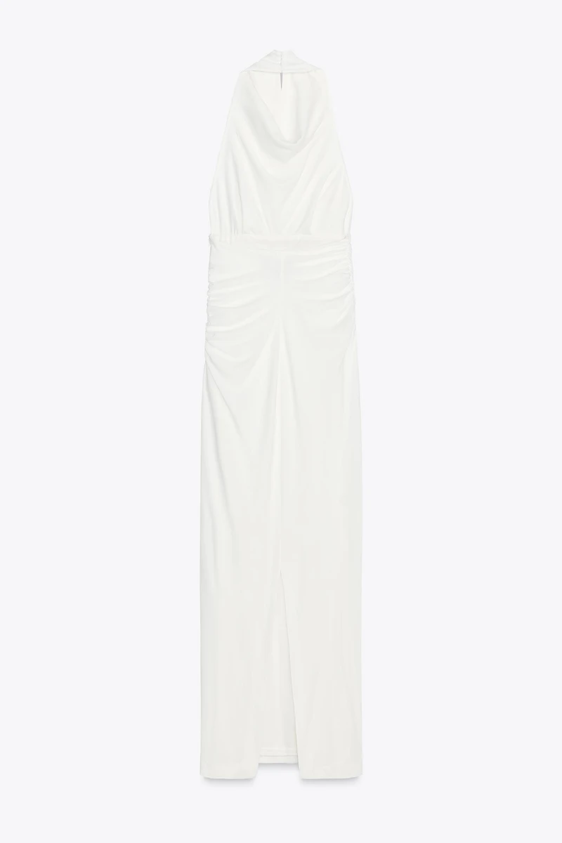 ROBE LONGUE HALTER DOS NU