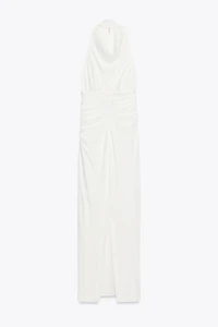 ROBE LONGUE HALTER DOS NU