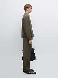 Total look wool blend jacket