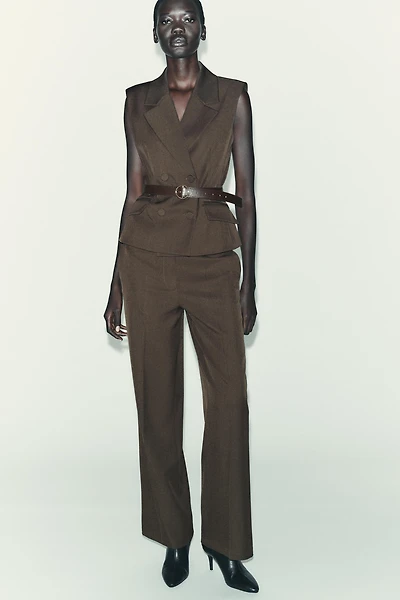 BELTED VEST