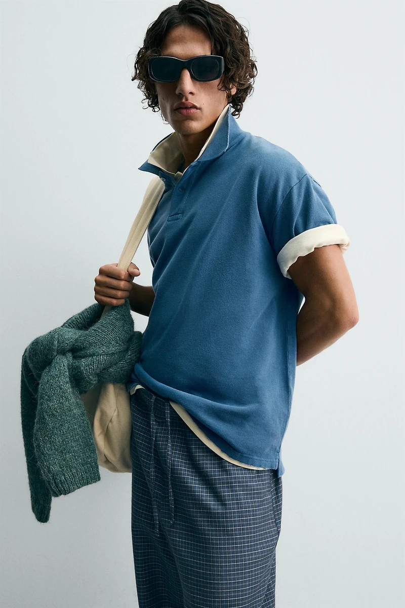 WASHED PIQUÉ POLO