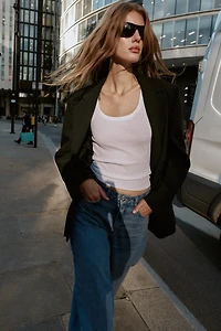 OPEN BACK TIE BLAZER