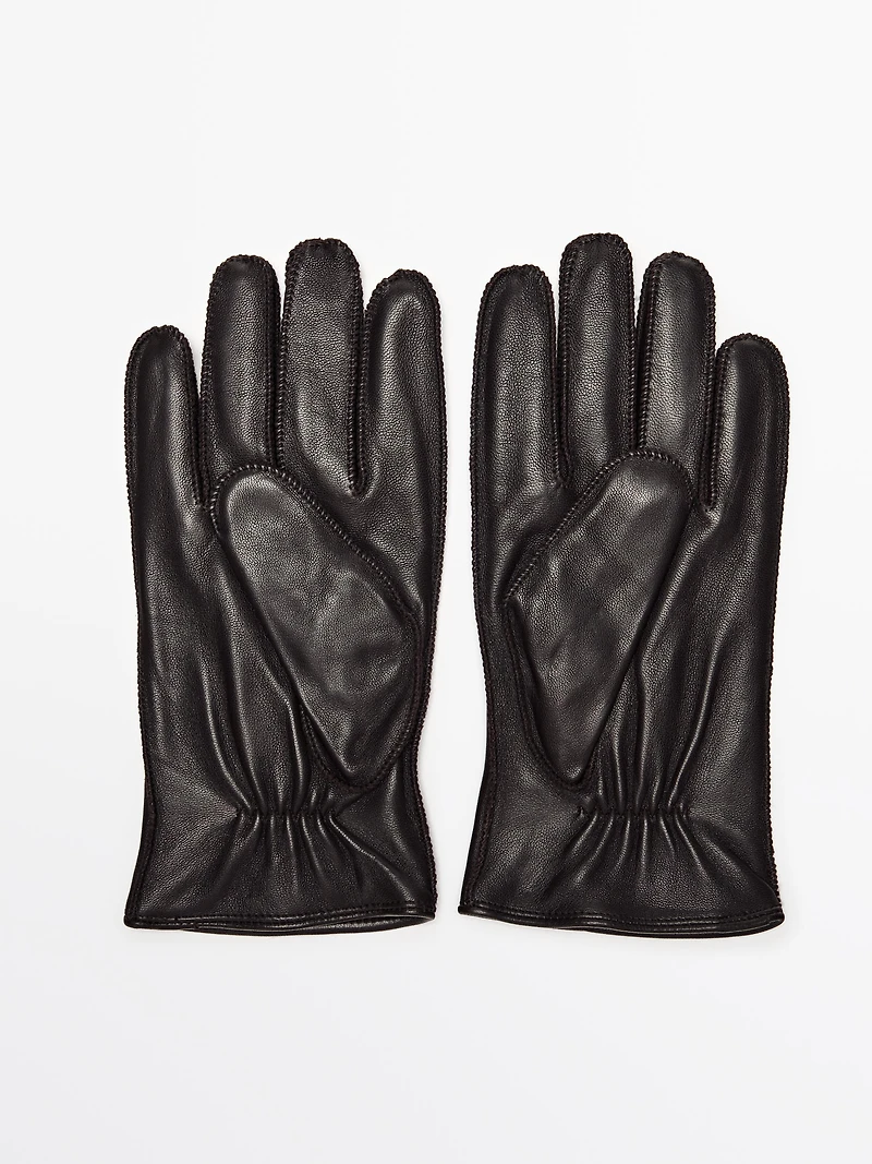Gants en cuir finition nappa
