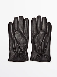 Gants en cuir finition nappa