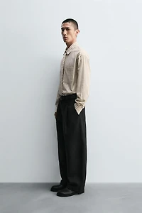 COMBINATION STRIPED SHIRT WITH TIE