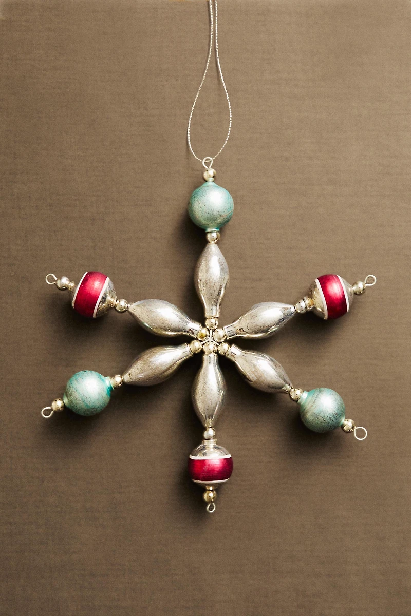 STAR BAUBLE CHRISTMAS TREE DECORATION