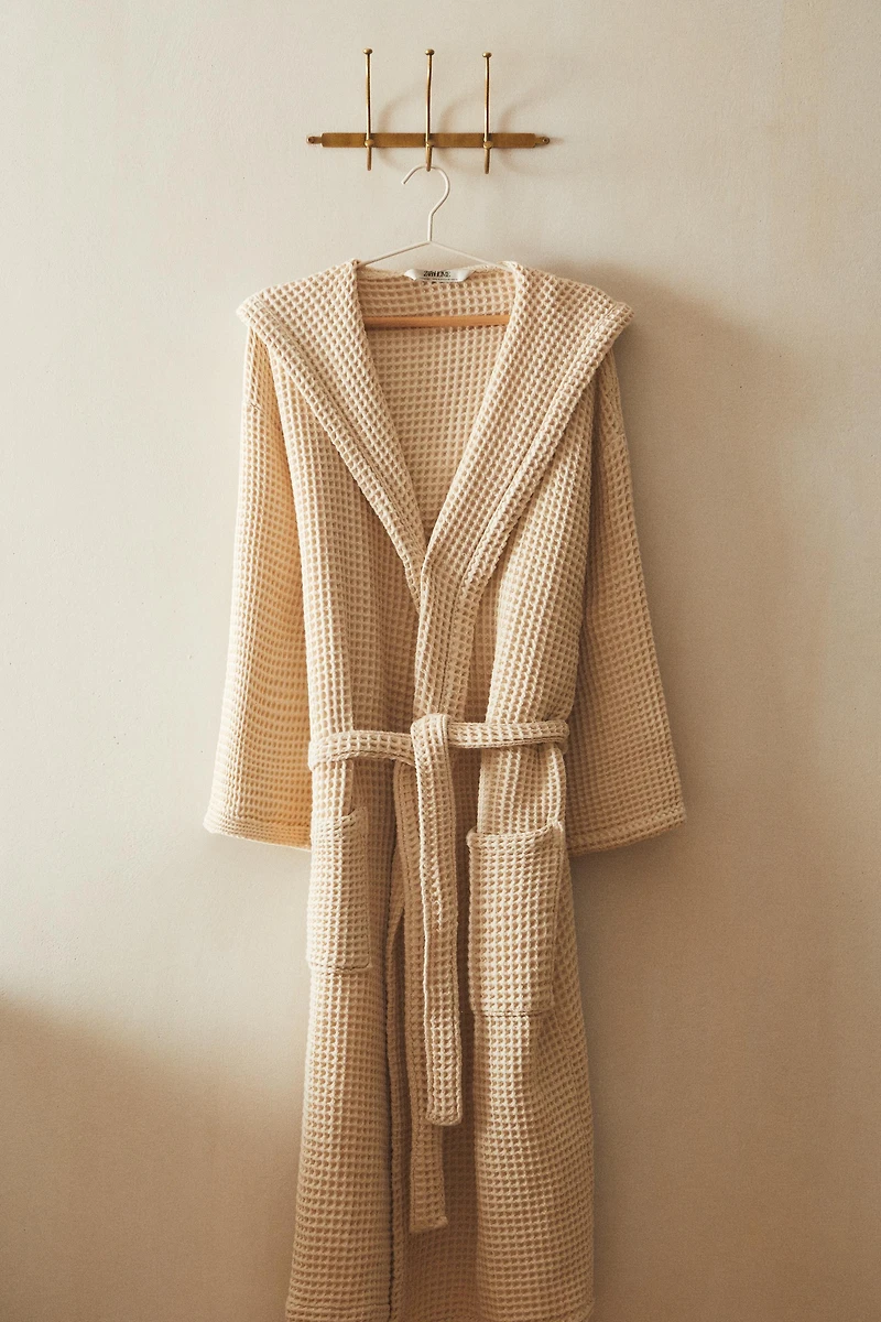 PEIGNOIR COTON WAFFLE