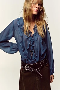 RUFFLED BLOUSE