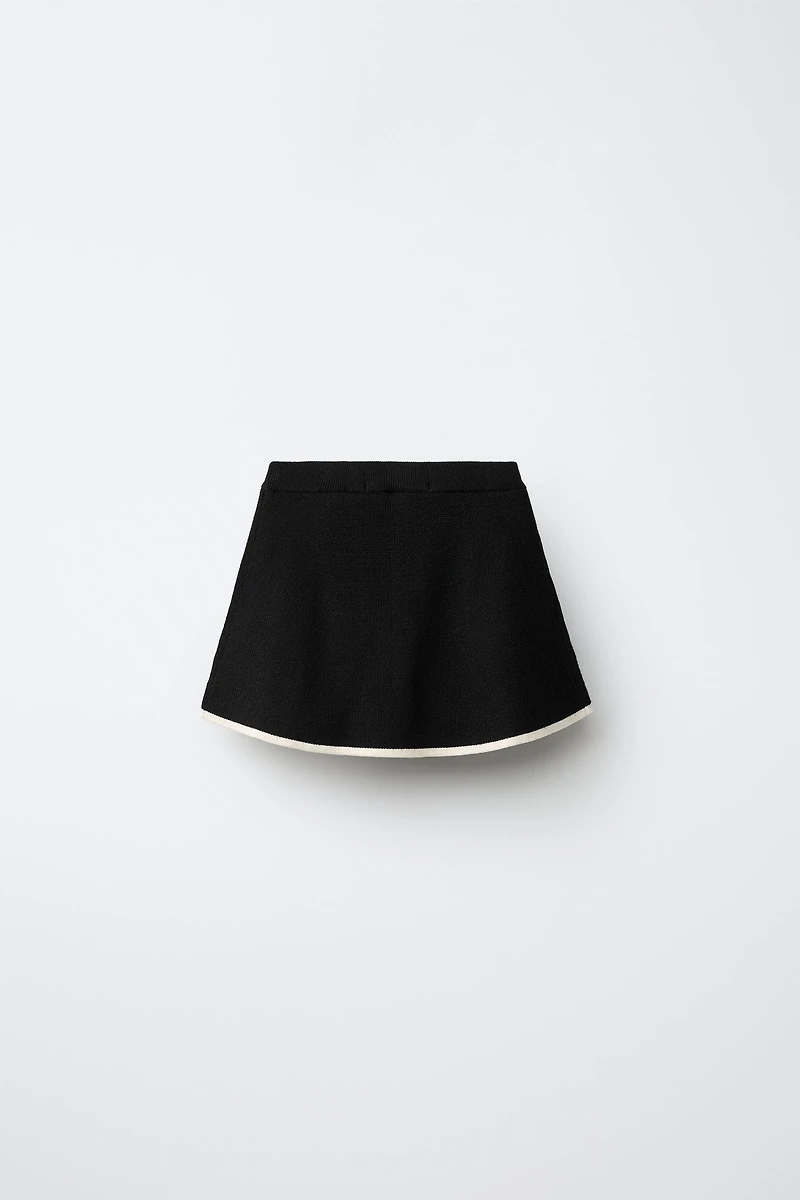 KNIT SKIRT WITH TIES