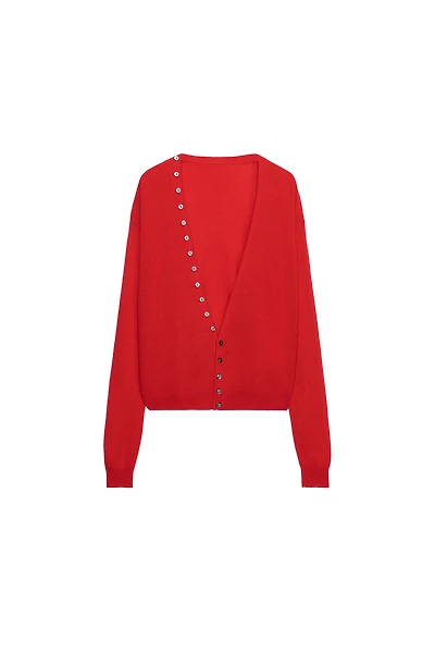 EXTRA SOFT 100% WOOL V-NECK JACKET
