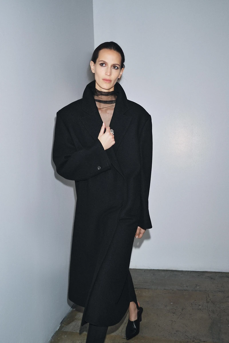 WOOL BLEND COAT ZW COLLECTION