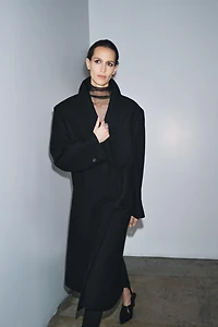 WOOL BLEND COAT ZW COLLECTION