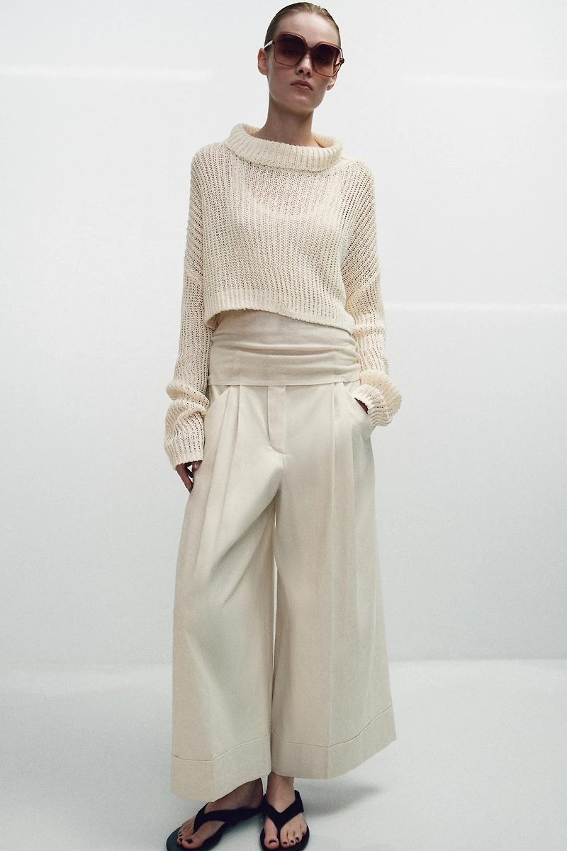 CROPPED HIGH NECK JUMPER